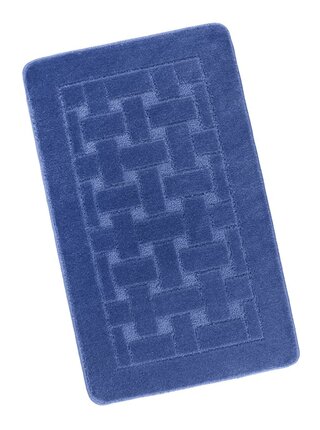 Koupelnová předložka 60x100cm obdelníky modré Bellatex