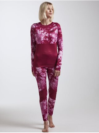 dámské funkční triko s dlouhý rukávem COLOURWEAR Shelter LS Jersey W růžově batikované