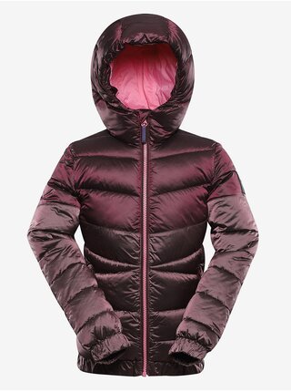Dětská hi-therm bunda s impregnací ALPINE PRO GROLLO růžová