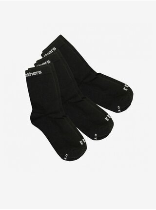 3PACK ponožky Horsefeathers černé