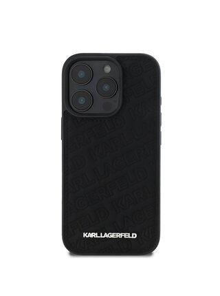 Karl Lagerfeld PU Quilted Pattern Zadní Kryt pro iPhone 16 Pro Black