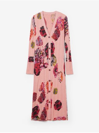 Dámské vzorované úpletové šaty Desigual Maxflower Scrbble Lacroix