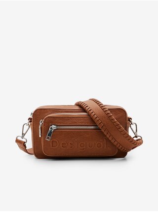 Hnědá dámská kabelka Desigual Half Logo 24 Cambridge 2.0