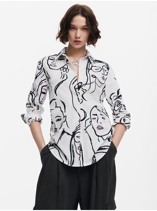 Dámska vzorovaná košeľa Desigual Faces
