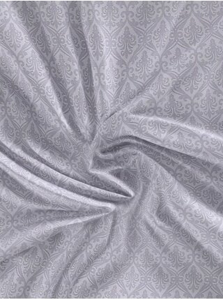 Saténové prostěradlo Luxury Collection 100x200cm Orient šedý Kvalitex