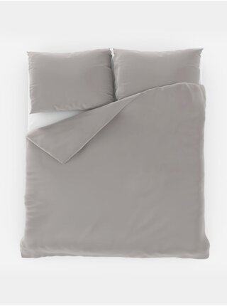 Saténové prodloužené povlečení LUXURY COLLECTION 140x220, 70x90cm světle šedé