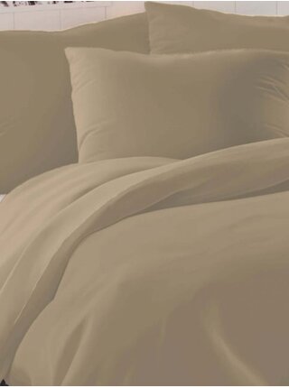 Saténové francouzské povlečení LUXURY COLLECTION 1+2, 240x200, 70x90cm béžové