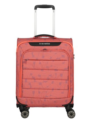 Cestovní kufr Travelite Skaii 4w S Print Peach