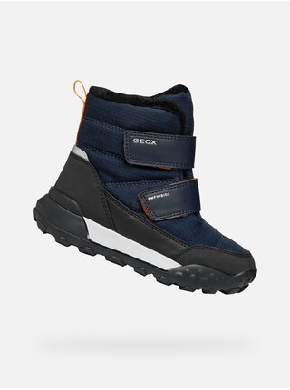 Tmavě modrá klučičí zimní obuv Geox Trekkyup B Abx
