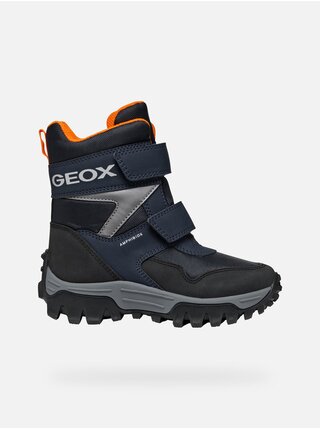 Tmavě modrá klučičí zimní obuv Geox Himalaya B Abx