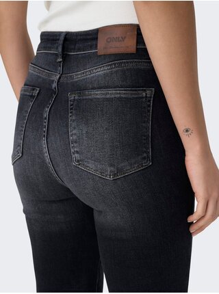 Čierne dámske straight fit džínsy ONLY Emily