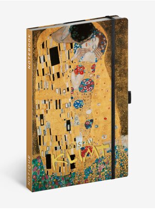 NOTIQUE Notes Gustav Klimt, linkovaný, 13 x 21 cm