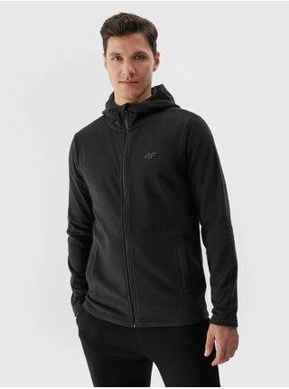 Pánsky fleece regular s kapucňou 4F
