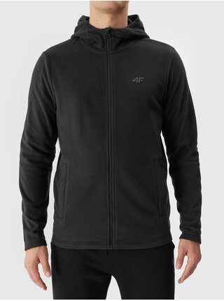 Pánsky fleece regular s kapucňou 4F