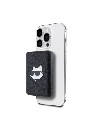 Karl Lagerfeld Embossed Choupette Head MagSafe Powerbanka 5000mAh Black