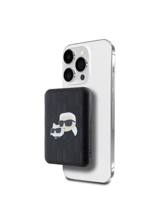 Karl Lagerfeld Embossed K&CH Heads MagSafe Powerbanka 5000mAh Black