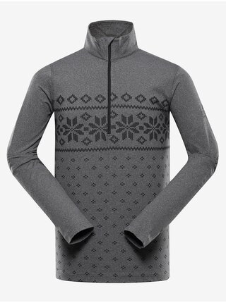 Pánske rýchloschnúce tričko ALPINE PRE STANS dk. true gray variant pc