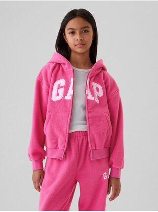 Dětská fleecová oversize mikina s logem GAP