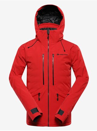 Pánska lyžiarska bunda s membránou ptx snow ALPINE PRO REAS olympic red