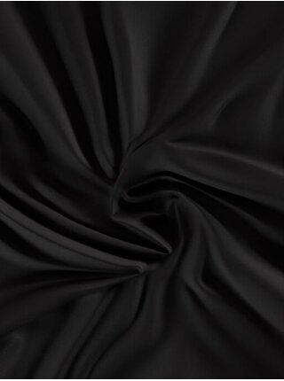 Saténové prostěradlo Luxury Collection 220x200cm černé Kvalitex