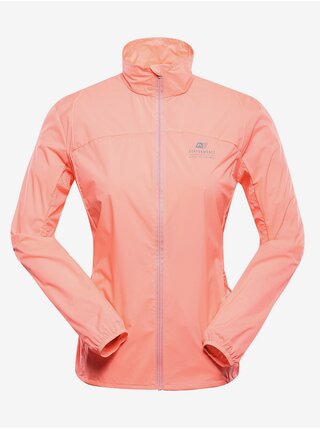 Dámská ultralehká bunda s úpravou dwr ALPINE PRO SPINA neon salmon