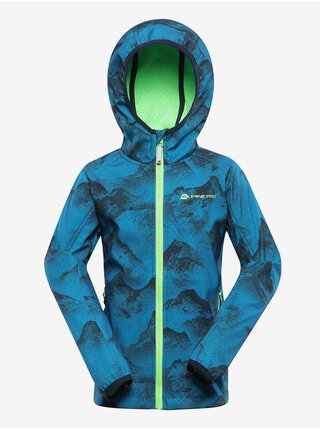Modrá dětská softshellová bunda s membránou Alpine Pro Ezoro