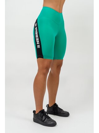 Cyklistické šortky s vysokým pasem ICONIC 238 XS,green