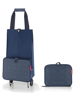Brašna Reisenthel Foldabletrolley Herringbone Dark Blue