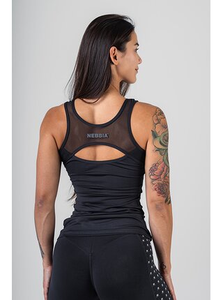 Fitness tílko MESH 444 S,black