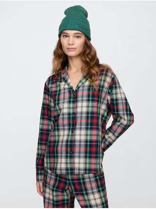 Oversize popelínová pyžamová košeľa GAP