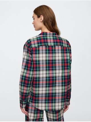 Oversize popelínová pyžamová košeľa GAP