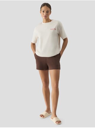 Dámské tričko oversize s potiskem 4F