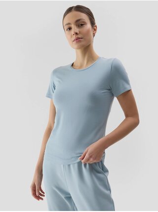 Dámské hladké tričko slim 4F