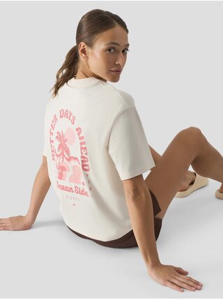 Dámské tričko oversize s potiskem 4F