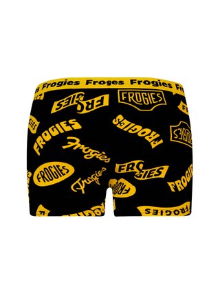 Pánské boxerky Frogies Logo černá | žlutá M Frogies