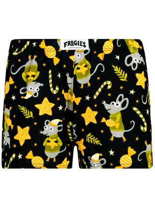 Dámske boxerky Mouse Frogies černá | žlutá S Frogies