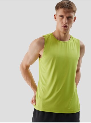 Pánsky športový tank top regular z recyklovaných materiálov 4F