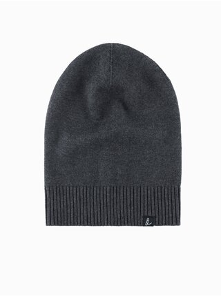 Pánská zimní čepice z bavlněného úpletu Ombre Clothing