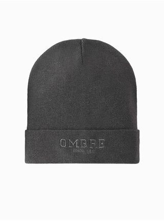 Pánská pletená čepice s vyšitým nápisem  Ombre Clothing