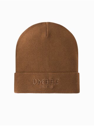 Pánská pletená čepice s vyšitým nápisem  Ombre Clothing