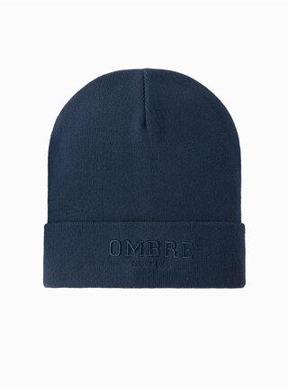 Pánská pletená čepice s vyšitým nápisem  Ombre Clothing