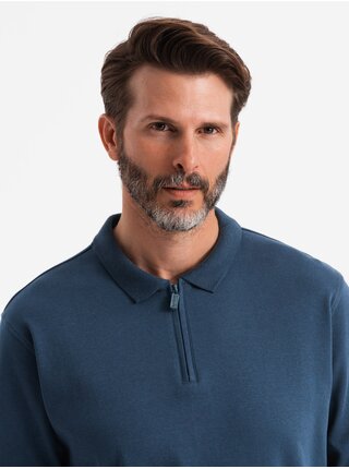 Pánské polo tričko s dlouhým rukávem Ombre Clothing