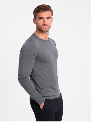 Klasický pánský svetr s kulatým výstřihem Ombre Clothing