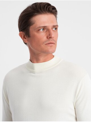 Pánský pletený poloviční rolák s viskózou Ombre Clothing
