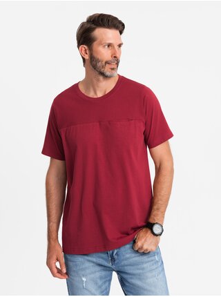Pánske bavlnené tričko s jemnou výšivkou Ombre Clothing