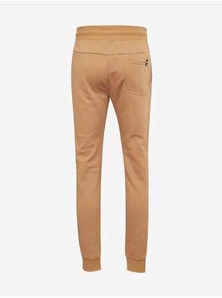 Světle hnědé pánské basic tepláky Ombre Clothing