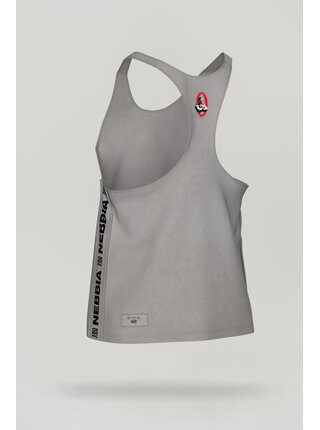 Washed muscle back stringer GOLDEN AGE 791 M,light grey