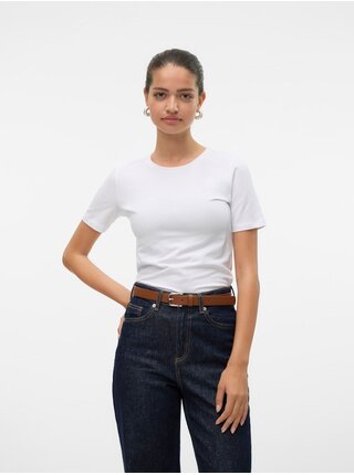 Bílé dámské tričko Vero Moda Lulu