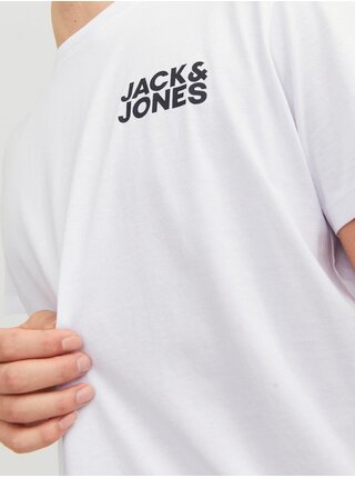 Biele pánske tričko Jack & Jones