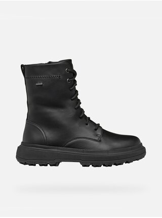 Čierna dámska členková obuv Geox Lamidie + Grip ABX